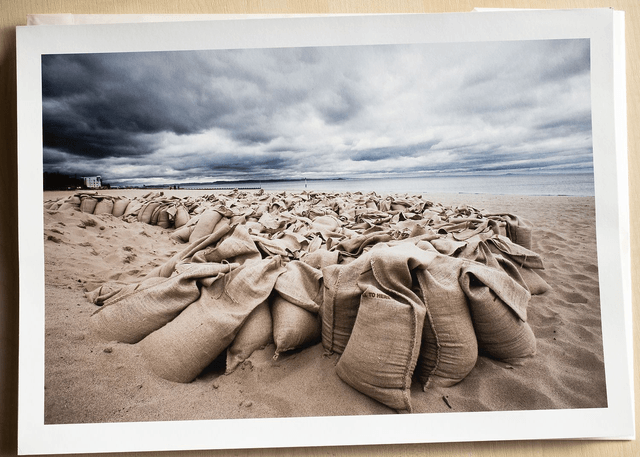 Sandbags On Portobello Beach